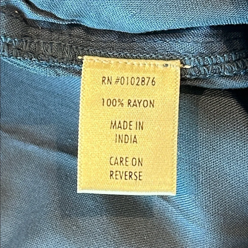 Novica navy blue polyester jogger pants size small